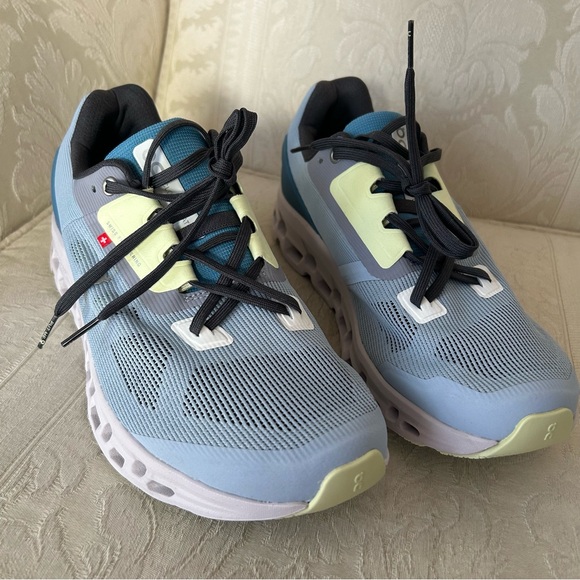 NEW Womens On Running Cloudstratus Chambray Lavender Size 9.5 Shoes Sneakers - Picture 6 of 11